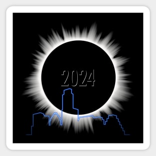 Eclipse 2024 - Austin Skyline Sticker